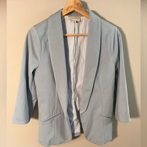 Skies‎ Are Blue Soft Blue Women's Blazer Tailored Classic Fit